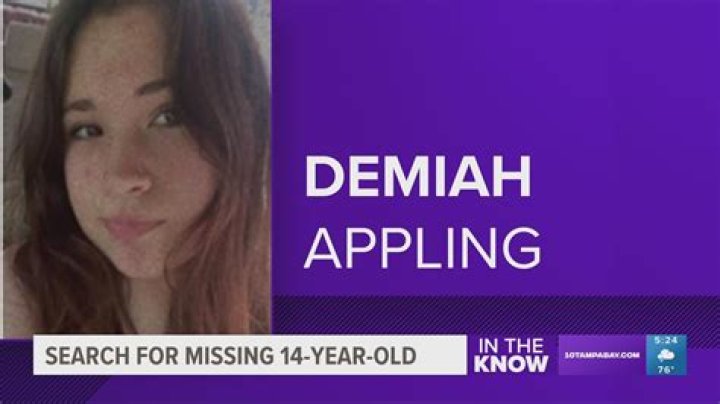 Missing Demiah Appling Found Dead